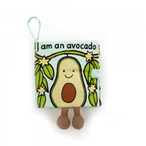Comida Y Bebida Jellycat Avocado Book 15cm x 15cm x 5cm Verde Ecuador | YNAUE9458