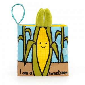 Comida Y Bebida Jellycat Sweetcorn Book 15cm x 15cm x 5cm Amarillo Ecuador | SZMDK2708