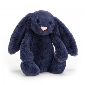 Conejo Jellycat Bashful Navy Bunny 31cm x 12cm x 9cm Azules Ecuador | VGOSD3865