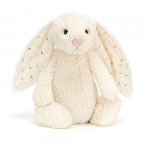 Conejo Jellycat Bashful Twinkle Bunny 31cm x 12cm x 9cm Blancas Ecuador | SDELF8374