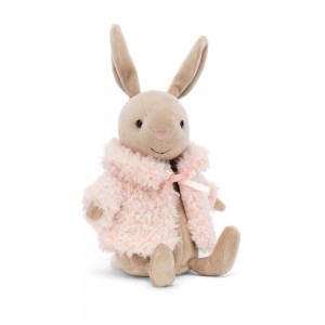 Conejo Jellycat Comfy Coat Bunny 18cm x 7cm x 6cm Beige Ecuador | JFLGP1520
