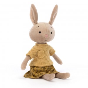 Conejo Jellycat Coquette Cutie Bunny 24cm x 6cm x 4cm Beige Ecuador | KYCRQ4105