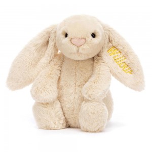 Conejo Jellycat Personalised Bashful Luxe Bunny Willow Medium 31cm x 12cm x 9cm Beige Ecuador | ANODX2491