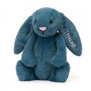 Conejo Jellycat Personalised Bashful Mineral Bunny Medium 31cm x 12cm x 9cm Azules Ecuador | TXEIB5023