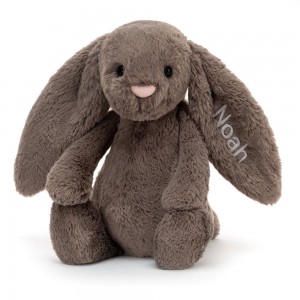 Conejo Jellycat Personalised Bashful Truffle Bunny Medium 31cm x 12cm x 9cm Marrones Ecuador | DXTQC9752