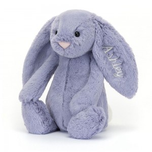 Conejo Jellycat Personalised Bashful Viola Bunny Medium 31cm x 12cm x 9cm Moradas Ecuador | YWKOU5871
