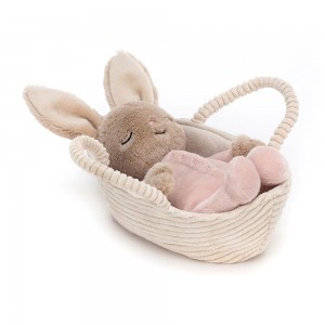Conejo Jellycat Rock-a-Bye Bunny 12cm x 9cm x 20cm Beige Ecuador | YGDSB5614