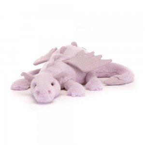 Criaturas Míticas Jellycat Lavender Dragon 12cm x 14cm x 50cm Moradas Ecuador | AVCUY4372