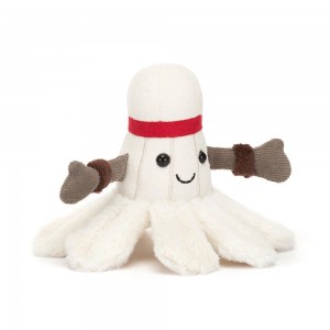 Deportes Jellycat Amuseables Sports Badminton 12cm x 15cm x 14cm Blancas Ecuador | DAGMX6508