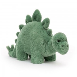 Dragons & Dinosaurs Jellycat Fossilly Stegosaurus 7.1in x 5.1in x 12.6in Verde Ecuador | RETPG9864