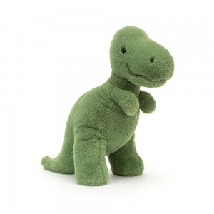 Dragons & Dinosaurs Jellycat Fossilly T-Rex 10.6in x 5.9in x 11in Verde Ecuador | CQLYO1395