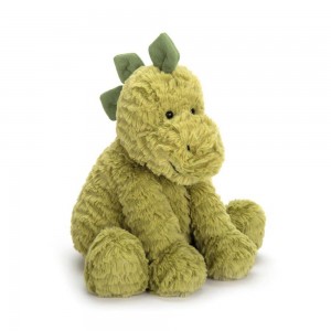Dragons & Dinosaurs Jellycat Fuddlewuddle Dino 9.1in x 5.1in x 3.5in Verde Ecuador | BNLVM5804