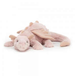 Dragons & Dinosaurs Jellycat Rose Dragon 4.7in x 5.5in x 19.7in Rosas Ecuador | GTVIA5728