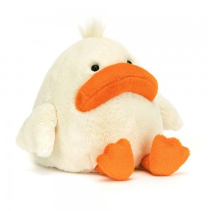 Farmyard Jellycat Delia Duck 23cm x 14cm x 16cm Blancas Ecuador | RDMFO5723