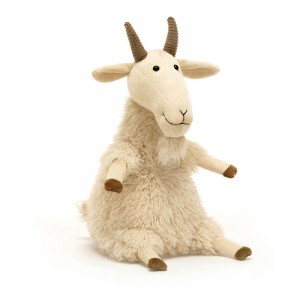 Farmyard Jellycat Ginny Goat 28cm x 14cm x 12cm Blancas Ecuador | RHIUJ2908