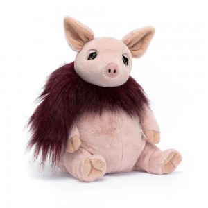 Farmyard Jellycat Glamorama Pig 32cm x 17cm x 16cm Rosas Ecuador | SUBFN8347