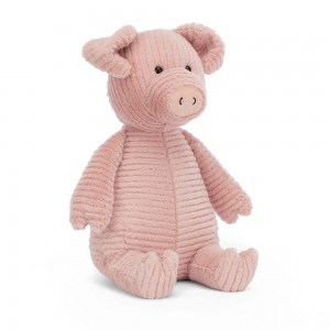 Farmyard Jellycat Quaxy Pig 12.6in x 5.5in x 3.9in Rosas Ecuador | FKXIT7610