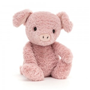 Farmyard Jellycat Tumbletuft Pig 7.9in x 3.5in x 3.1in Rosas Ecuador | NLBUT6739