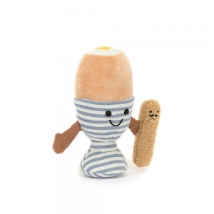 Foodies Jellycat Amuseables Eggetha Egg & Lance Soldier 16cm x 12cm x 6cm Beige Ecuador | UGTSJ9381