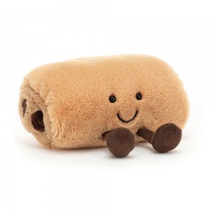 Foodies Jellycat Amuseables Pain Au Chocolat 9cm x 15cm x 9cm Beige Ecuador | QKDUA5208