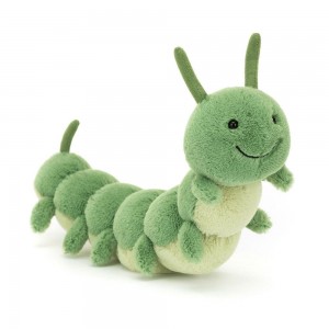 Gatos Y Gatitos Jellycat Carys Caterpillar 5.1in x 2in x 9.4in Verde Ecuador | FUBRN1408