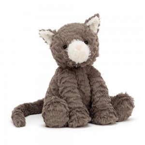 Gatos Y Gatitos Jellycat Fuddlewuddle Cat 9.1in x 5.1in x 3.5in Gris Ecuador | FDNAX8326