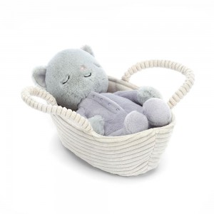 Gatos Y Gatitos Jellycat Rock-a-Bye Kitten 4.7in x 3.5in x 7.9in Gris Ecuador | VFLRO4152