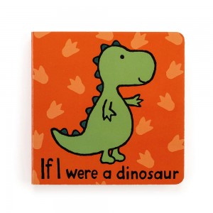 If I Were Books Jellycat If I Were A Dinosaur Board Book 15cm x 15cm x 2cm Verde Ecuador | THPYX5490