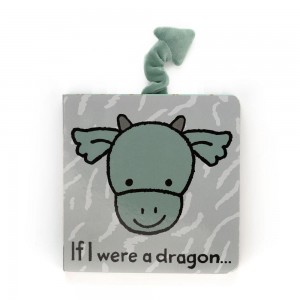 If I Were Books Jellycat If I Were A Dragon Board Book 15cm x 15cm x 2cm Verde Ecuador | DCNHU8421