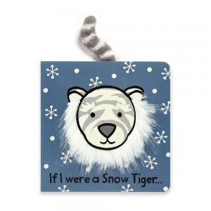 If I Were Books Jellycat If I Were a Snow Tiger Board Book 15cm x 15cm x 2cm Blancas Ecuador | ZVIKO4617