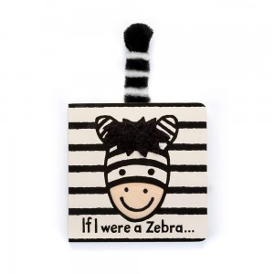 If I Were Books Jellycat If I were a Zebra Board Book 15cm x 15cm x 2cm Blancas Ecuador | DXKHE4063