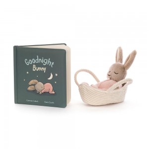 Juegos De Libros Y Juguetes Jellycat Goodnight Bunny Book and Rock-A-Bye Bunny Azules Ecuador | LJXKY9058