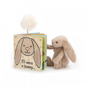 Juegos De Libros Y Juguetes Jellycat If I Were A Bunny Book and Bashful Bunny Small Beige Ecuador | LGWCM1098