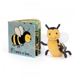Juegos De Libros Y Juguetes Jellycat If I Were A Bee Book and Brynlee Bee Amarillo Ecuador | SVYPZ1349