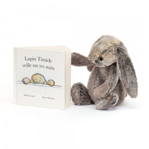 Juegos De Libros Y Juguetes Jellycat Lapin Timide Veille Sur Tes Nuits and Bashful Cottontail Bunny Medium Marrones Ecuador | HGDSI8049