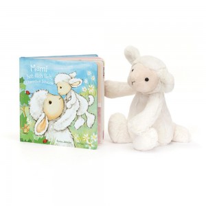 Juegos De Libros Y Juguetes Jellycat Mami Hat Dich Lieb, Lammchen Schnuck Buch and Bashful Lamb Medium Blancas Ecuador | EJHBF5679
