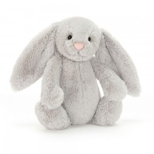 Juguetes Blandos Jellycat Bashful Silver Bunny 31cm x 12cm x 9cm Gris Ecuador | FDKOM5740