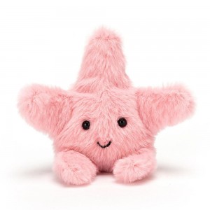 Juguetes Blandos Jellycat Fluffy Starfish 10cm x 7cm x 4cm Rosas Ecuador | RKVMP5849