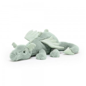 Juguetes Blandos Jellycat Sage Dragon 12cm x 14cm x 50cm Verde Ecuador | ZHAKO6591