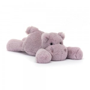 Juguetes Blandos Jellycat Smudge Hippo 13cm x 11cm x 24cm Moradas Ecuador | RNCLW0715