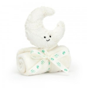 Juguetes Del Bebé Jellycat Amuseables Moon Soother 10cm x 34cm x 34cm Blancas Ecuador | MNUGD2089