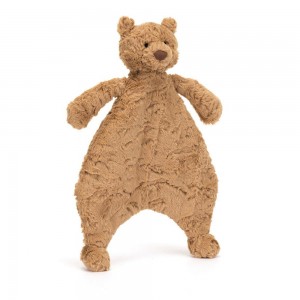 Juguetes Del Bebé Jellycat Bartholomew Bear Comforter 28cm x 22cm x 7cm Marrones Ecuador | MWRES1960