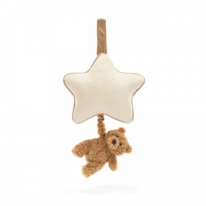 Juguetes Del Bebé Jellycat Bartholomew Bear Musical Pull 30cm x 18cm x 5cm Marrones Ecuador | JNGOD1246