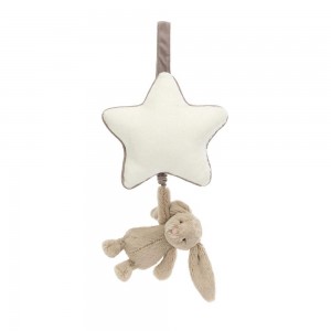 Juguetes Del Bebé Jellycat Bashful Bunny Musical Pull 30cm x 20cm x 6cm Beige Ecuador | QLKTF7103