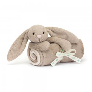 Juguetes Del Bebé Jellycat Bashful Bunny Blankie 56cm x 70cm x 9cm Beige Ecuador | LCOVP2519