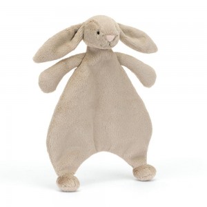 Juguetes Del Bebé Jellycat Bashful Bunny Comforter 27cm x 20cm x 7cm Beige Ecuador | QTURD6240