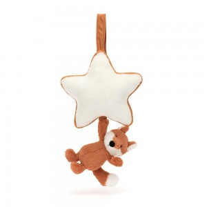 Juguetes Del Bebé Jellycat Bashful Fox Cub Musical Pull 30cm x 20cm x 6cm Naranjas Ecuador | IYXPM6854
