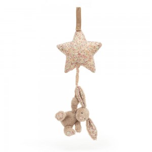 Juguetes Del Bebé Jellycat Blossom Bea Bunny Musical Pull 30cm x 19cm x 3cm Beige Ecuador | XBPOH0843