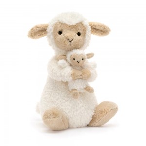 Juguetes Del Bebé Jellycat Huddles Sheep 26cm x 14cm x 10cm Blancas Ecuador | ZKEMC2540