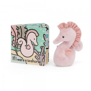 Juguetes Del Bebé Jellycat If I Were A Seahorse Book and Sienna Seahorse Medium Rosas Ecuador | LHNOW4952